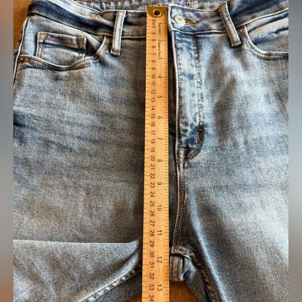 OLD NAVY Higher High-Rise Flare Women’s Blue Jeans Secret Smooth Pockets Sz 8P - Picture 10 of 14
